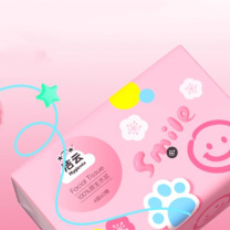洁云 Hygienix 抽纸 H16212101-342548 240张单包家用4层60抽加厚巴胺云柔立体压花