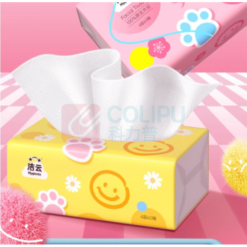 洁云 Hygienix 抽纸 H16212101-342548 240张单包家用4层60抽加厚巴胺云柔立体压花
