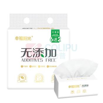 幸福阳光 抽纸 E3M8120W 3层小规格120抽8包提6提箱装
