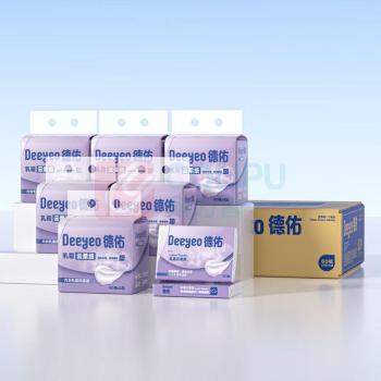 德佑 DEEYEO 乳霜纸 180mm*130mm 60抽*5包/提*6提/箱