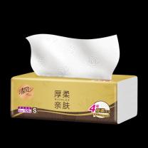 清风 抽纸 原木金装4层80抽10包