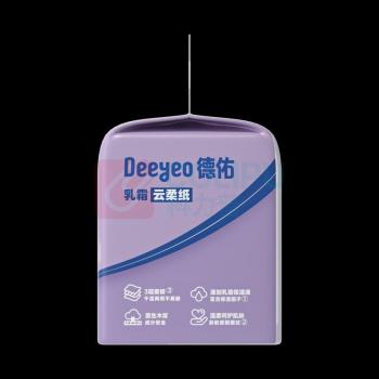 德佑 DEEYEO 乳霜云柔纸 60抽*5包/提 180mm*130mm