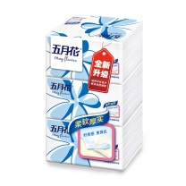 五月花 MAY FLOWER 软包抽取式面巾纸 A1983N0/A1983N1 双层 200抽/包 3包/提 24提/箱 (仅供华东华北华南)