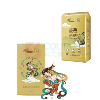 清风 敦煌IP款悬挂式软包抽取式面巾纸 BG28ASJIP 四层 170mm*132mm 280抽/提 6提/箱