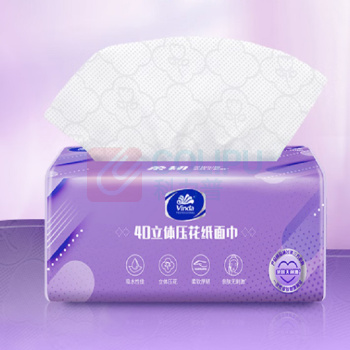 维达 vinda 抽取式面巾纸 VS2298-C 3层x110抽 3包/提