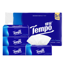 得宝 软包抽取式面巾纸 T2275 四层 90抽/包 (3+1)包/提 16提/箱 (天然无味)(新老包装交替以实物为准)