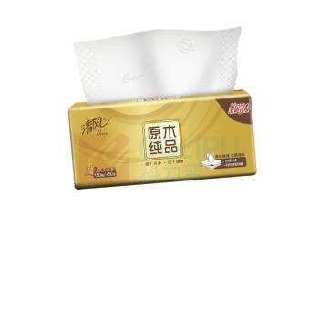 清风 原木金装软包抽取式面巾纸 BRF6MJ20JD 三层 190mm*154mm 150抽/包 20包/箱