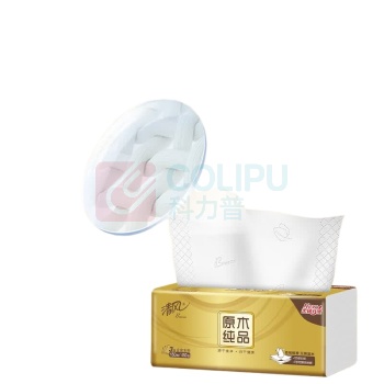 清风 原木金装软包抽取式面巾纸 BRF6MJ20JD 三层 190mm*154mm 150抽/包 20包/箱