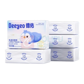 德佑 DEEYEO 乳霜纸/云柔纸 10040177 三层 180mm*130mm 100抽/包 5包/组
