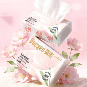 德佑 DEEYEO 乳霜云柔纸面巾 三层 110抽/包 6包/组