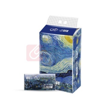 洁柔 面巾纸 TR038802A 90抽/包 4包/箱 销售单位:箱 (面巾纸) (计量单位:个)