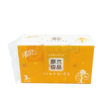 清风 原木纯品/丝柔系列软包抽取式面纸 BR38SC3/BR38SC4/BR34SC/BR34SC1 210*132mm/190*132mm 双层/四层 200抽/120抽 3包/提 16提/箱 (新老包装交替以实物为准)