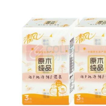 清风 原木纯品/丝柔系列软包抽取式面纸 BR38SC3/BR38SC4/BR34SC/BR34SC1 210*132mm/190*132mm 双层/四层 200抽/120抽 3包/提 16提/箱 (新老包装交替以实物为准)