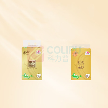 清风 原木金装塑包面巾纸 BR36MJ2/BR36MJ3/BR34MJ/BR34MJ1 190mm*154mm 四层 M码 120抽/包 3包/提 16提/箱 新老包装交替发货