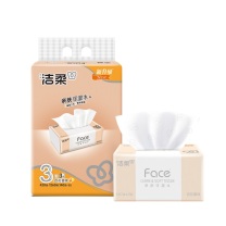 洁柔 C&S 粉Face软包抽取式面巾纸 PR069-03/JR069-01/PR069-03U 180*157mm 三层 140抽/包 3包/提 16提/箱 (百花香味)