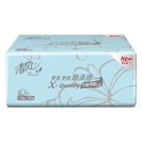 清风 A纸巾 超质感3层110抽3包*1提 BR33SXE