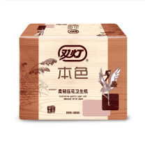 双灯 本色压花卫生纸 200张(400层) 10包/件
