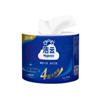 洁云 Hygienix 卫生纸原生浆(纤维)卷筒式 180g/卷 60卷/箱
