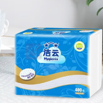 洁云 Hygienix 平板卫生纸 H102015 双层 200*165mm 200抽/包 12包/箱 仅限华东华北华南供货
