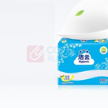 洁云 Hygienix 加韧方包卫生纸 单层 210*165mm 200张/包 仅供货华东