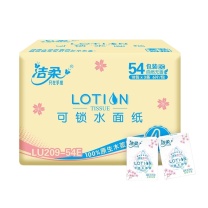 洁柔 C&S (Lotion)樱花超迷你手帕纸 LU209-18/LU209-54E 四层 182*186mm 6片/包 18包/条 3条/箱
