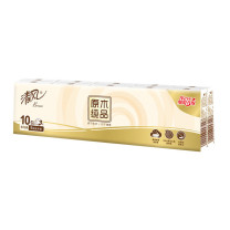清风 原木纯品无香手帕纸3层 B66ACM 8张/包 10包/条