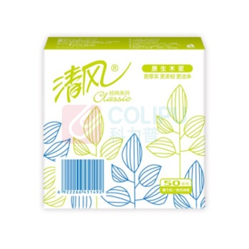 清风 餐巾纸 B702A 单层 230*230mm 50张/包 96包/箱 2箱/件