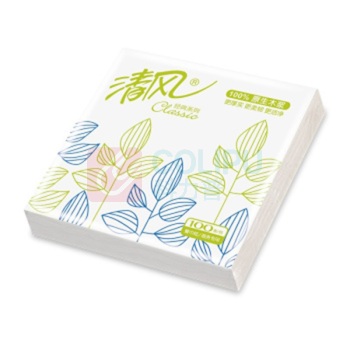 清风 餐巾纸 B702A 单层 230*230mm 50张/包 96包/箱 2箱/件