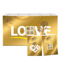 清风 金装love纸手帕 B66PJEL 4层6张*30包  加厚款