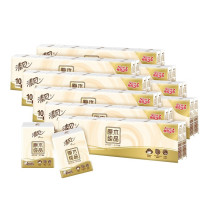 清风 抽纸 抽取式面巾手帕纸 原木纯品3层8张 90包 整箱 B60ACE 