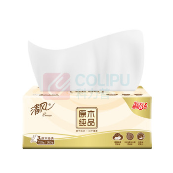 清风 抽取式面巾纸 AR32SKL 3层120抽/包 3包/提 