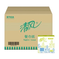 清风 Breeze 餐巾纸 B702A 单层 230*230mm 50张/包 96包/箱