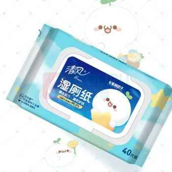 清风 湿厕纸 40片