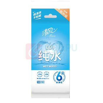 清风 单片独立装湿纸巾 10片/包 60包/箱