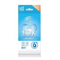 清风 单片独立装湿纸巾 10片/包 60包/箱