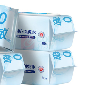 清风 纯水湿巾 BWBA80/BWBA80E0/ BWBA80E1/BWBA80E2/BWBA80E3 160mm*200mm 80片/包 4包/箱 新老包装随机发货