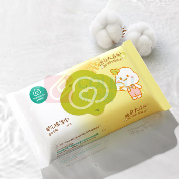 全棉时代 PURCOTTON 婴儿棉湿巾 PPB24700006 150mm*200mm 20抽/包 5包/提
