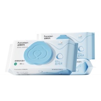 全棉时代 PURCOTTON 全棉纯水湿巾 PPC24700002 150mmX178mm 80片/包 3包/提