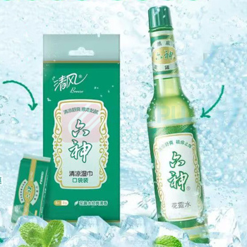 清风 六神湿巾1层*8片 8包