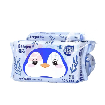 德佑 DEEYEO 企鹅纯水湿厕纸 40片/包
