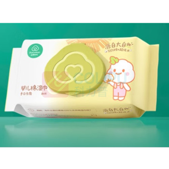 全棉时代 PURCOTTON 婴儿棉湿巾 4367250 200mm*150mm 80抽/包