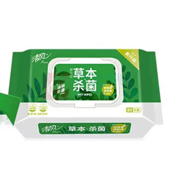 清风 湿巾 御本草杀菌 80片*12包 (整箱销售)