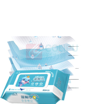 洗得宝 湿厕巾纸 XDB-SCJ3493 80片 (蓝白)