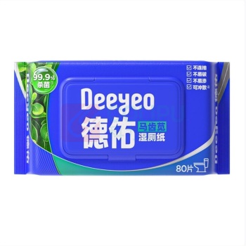 德佑 DEEYEO 马齿苋湿厕纸 80片*1包