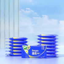 德佑 DEEYEO 三重植萃湿厕纸 10片/包 10包/组