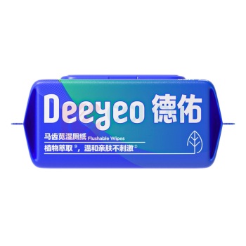 德佑 DEEYEO 马齿苋湿厕纸 180mm*140mm 80片/包 3包/组