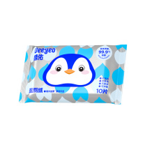 德佑 DEEYEO 企鹅湿厕纸 10011037R10 A版10片/包 10包/提
