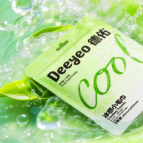 德佑 DEEYEO 冰感毛巾清凉湿巾 0酒精 冷感提神降温 3条装200mm*600mm