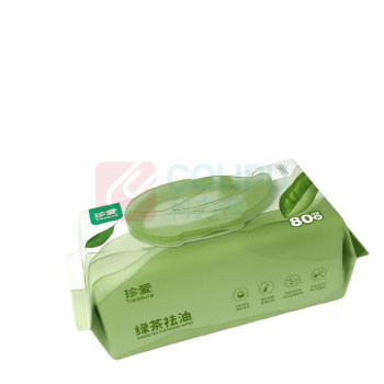 珍爱 TREASURE 绿茶祛油洁面湿巾 B21D 80片/包 3包/提