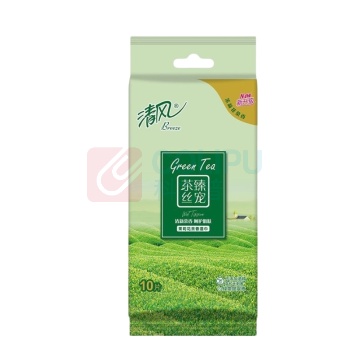 清风 茶臻湿巾 BWAG10/BWAG102 10片/包 60包/箱 单片独立装